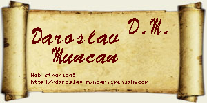 Daroslav Munćan vizit kartica